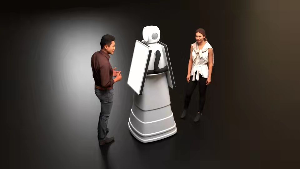 Recepsionisti i robotëve në modë dhe i përshtatshëm për porositje (3)