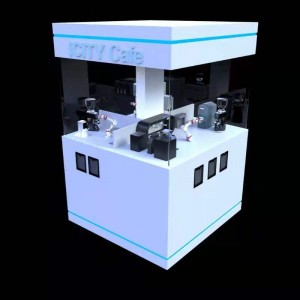 Robot Barista Coffee Kiosk With Snacks