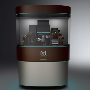 Two-arm Coffee Latte Art robot Coffee kiosk